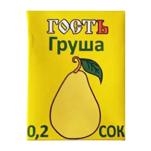 Сок "Гость" грушевый 0,2л