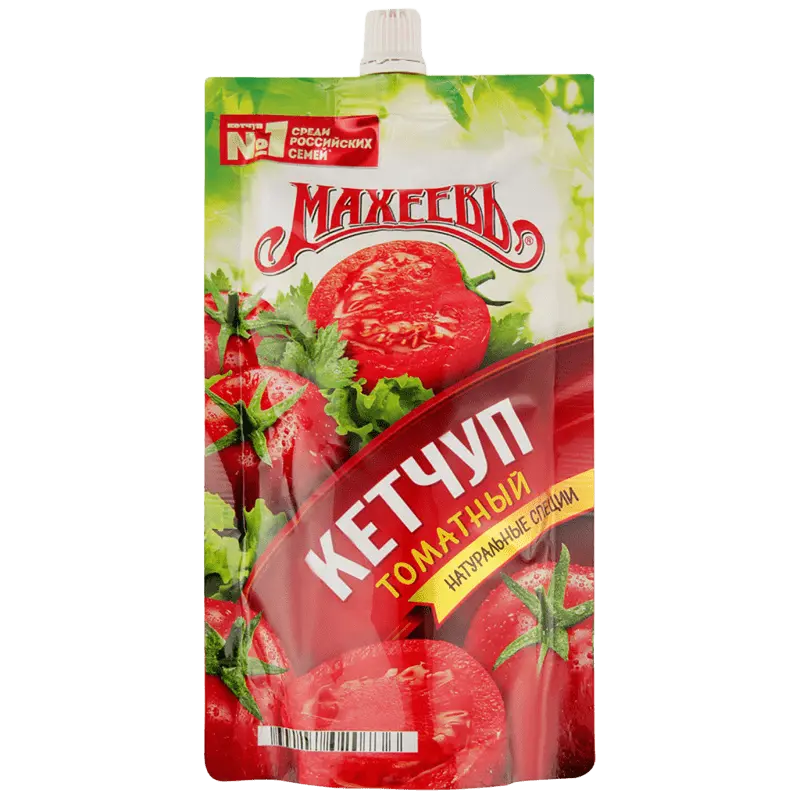 Кетчуп в/к Махеевъ пакет дой-пак с доз-м 300гр