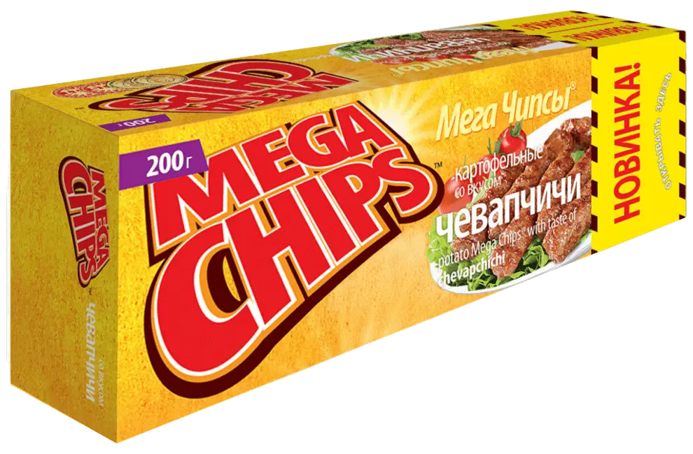 Картофельные чипсы "MegaLine" 200г