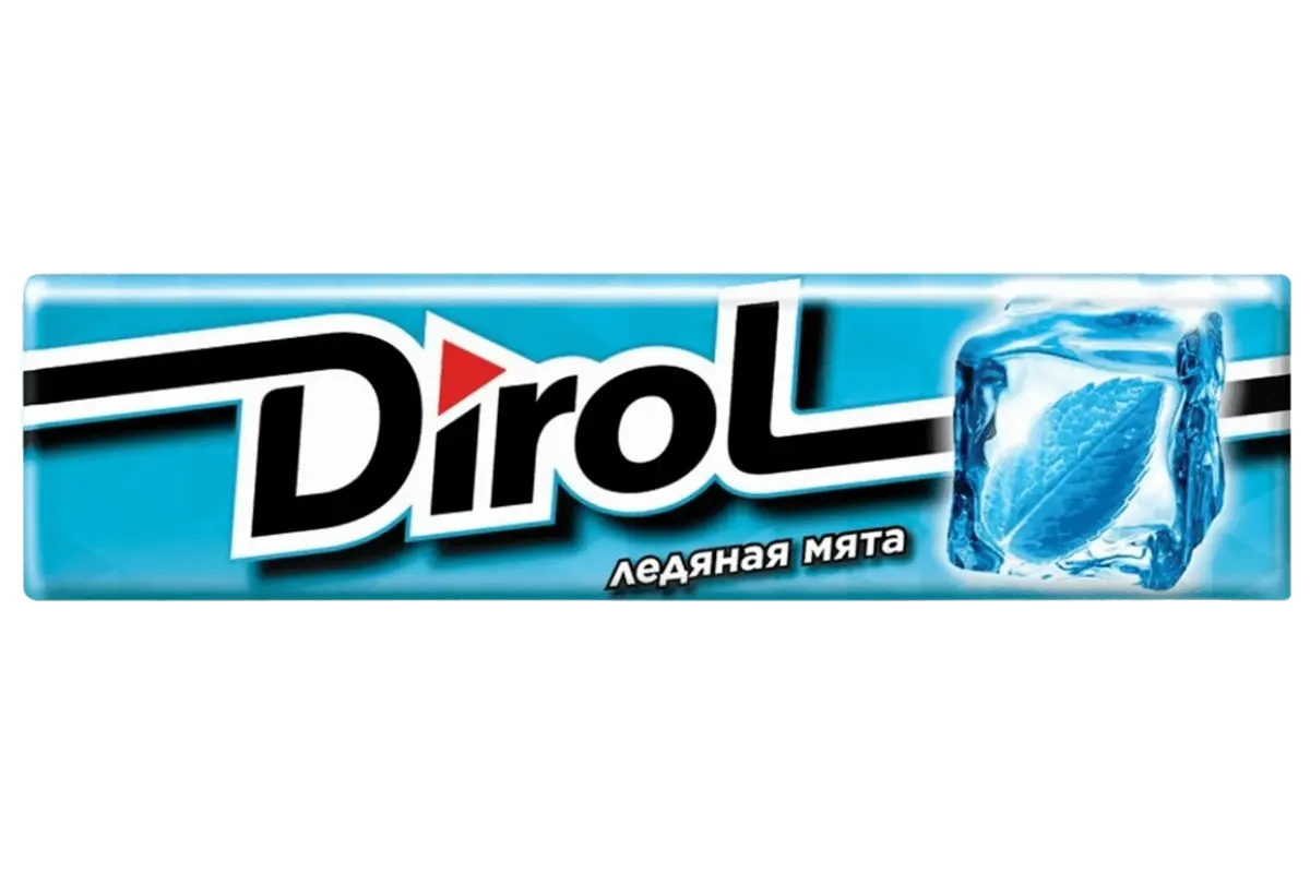 Жевательная резинка "Dirol", ледяная мята