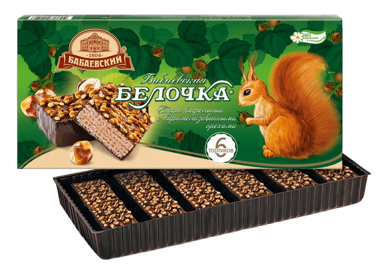 Торт ваф. Белочка Бабаевская 220гр