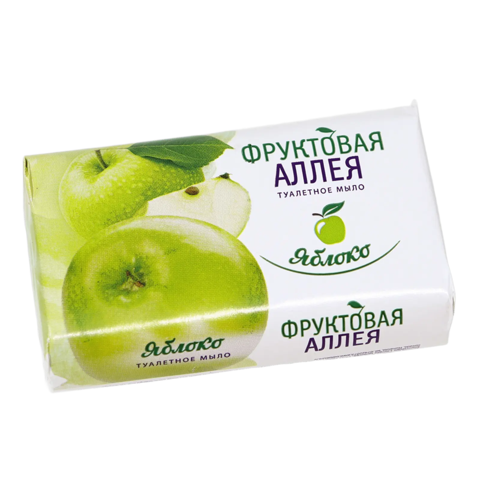 Мыло "Фруктовая алея", сочное яблоко 90г