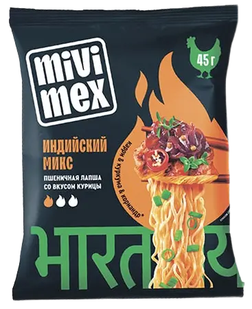 Лапша "Мивимекс" индийский микс курица 45г