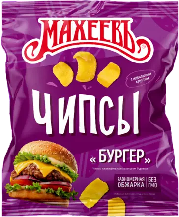 Чипсы "Махеевь" бургер 80г.