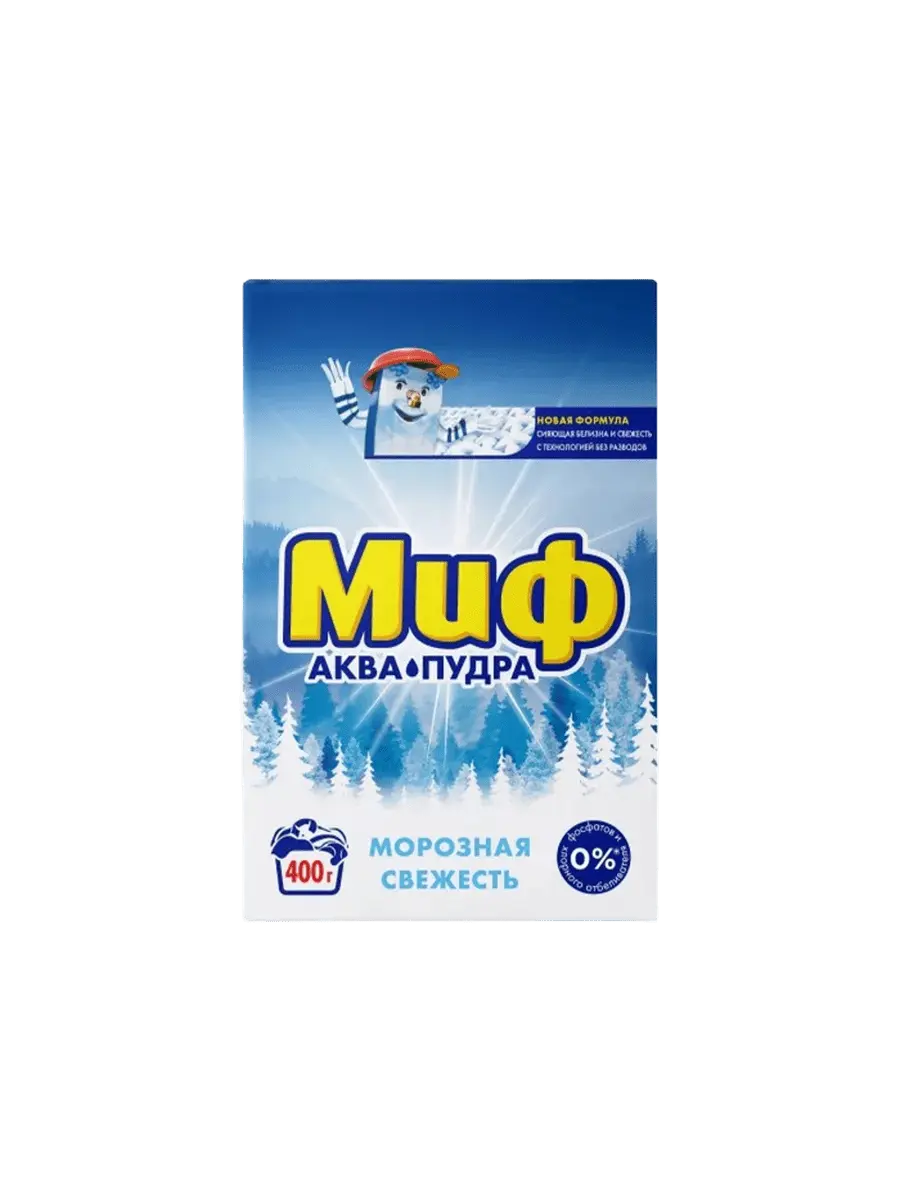 Стиральный порошок Миф "Аква пудра" руч.ст. 0,4 кг