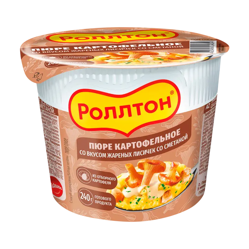 Ролтон пюре с жареными лисичками 40г