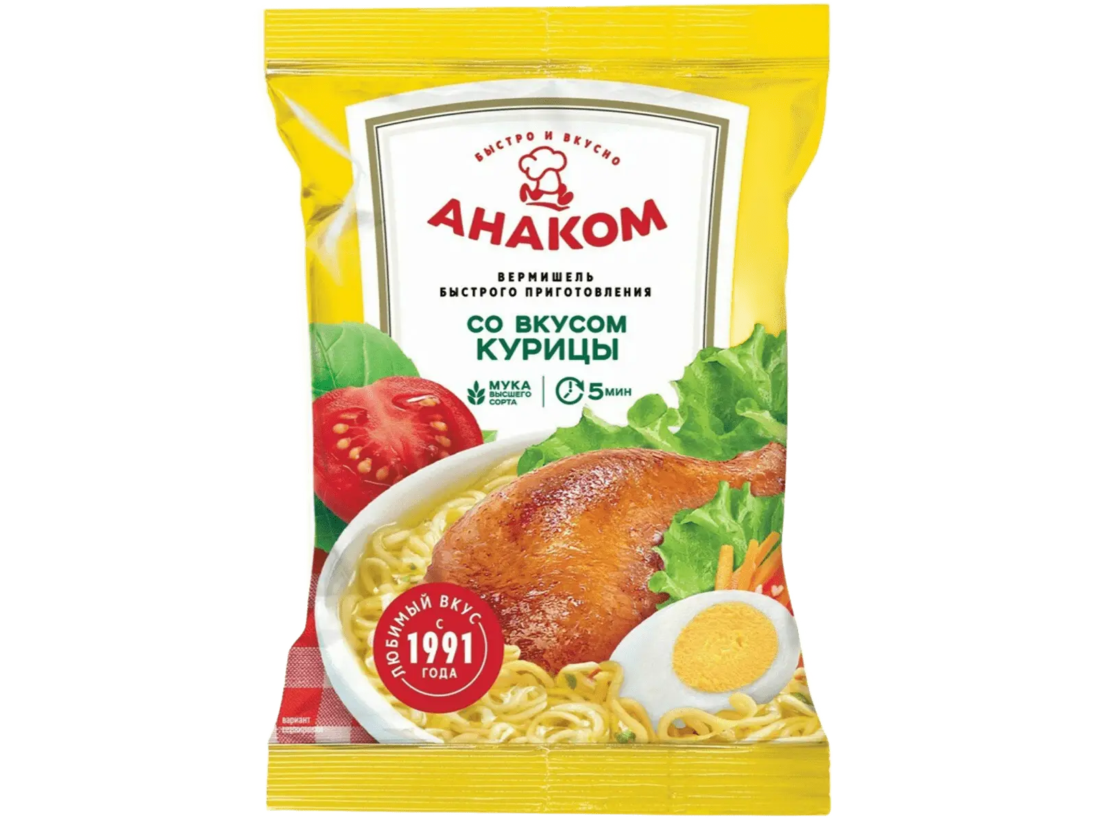 Лапша Анаком 60 г курица
