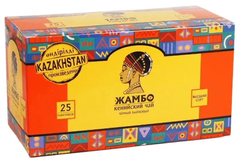 Чай жамбо черный байховый 25x 2г к/к