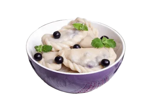Хв вареники с яблоком и черной смородиной